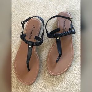 American Eagle Black sandals 8.5